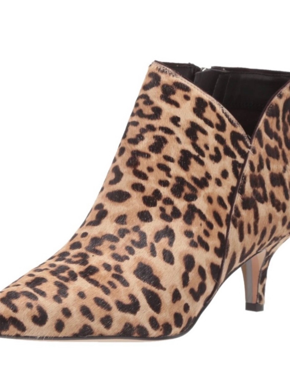 Sam Edelman Leopard Print Pointed Ankle Bootie - Tan/Black